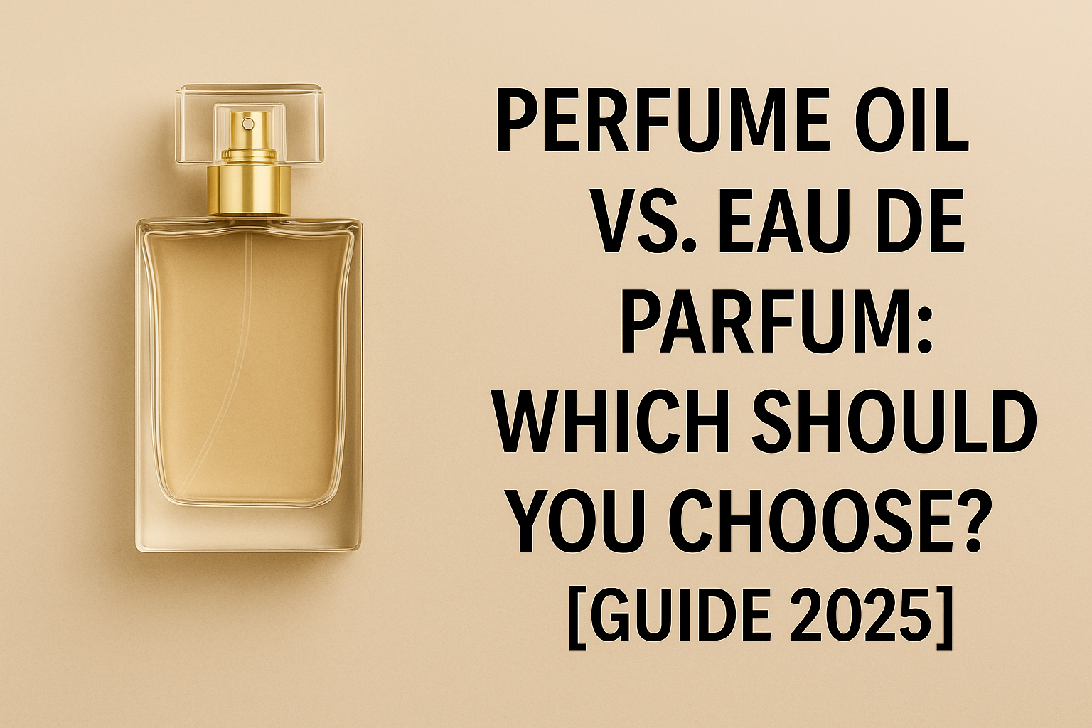 Perfume Oil vs. Eau de Parfum: Which Should You Choose? [Guide 2025]